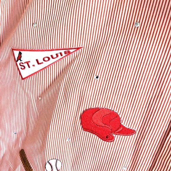 St. Louis Cardinals baseball embroidered button down - Picture 3 of 5
